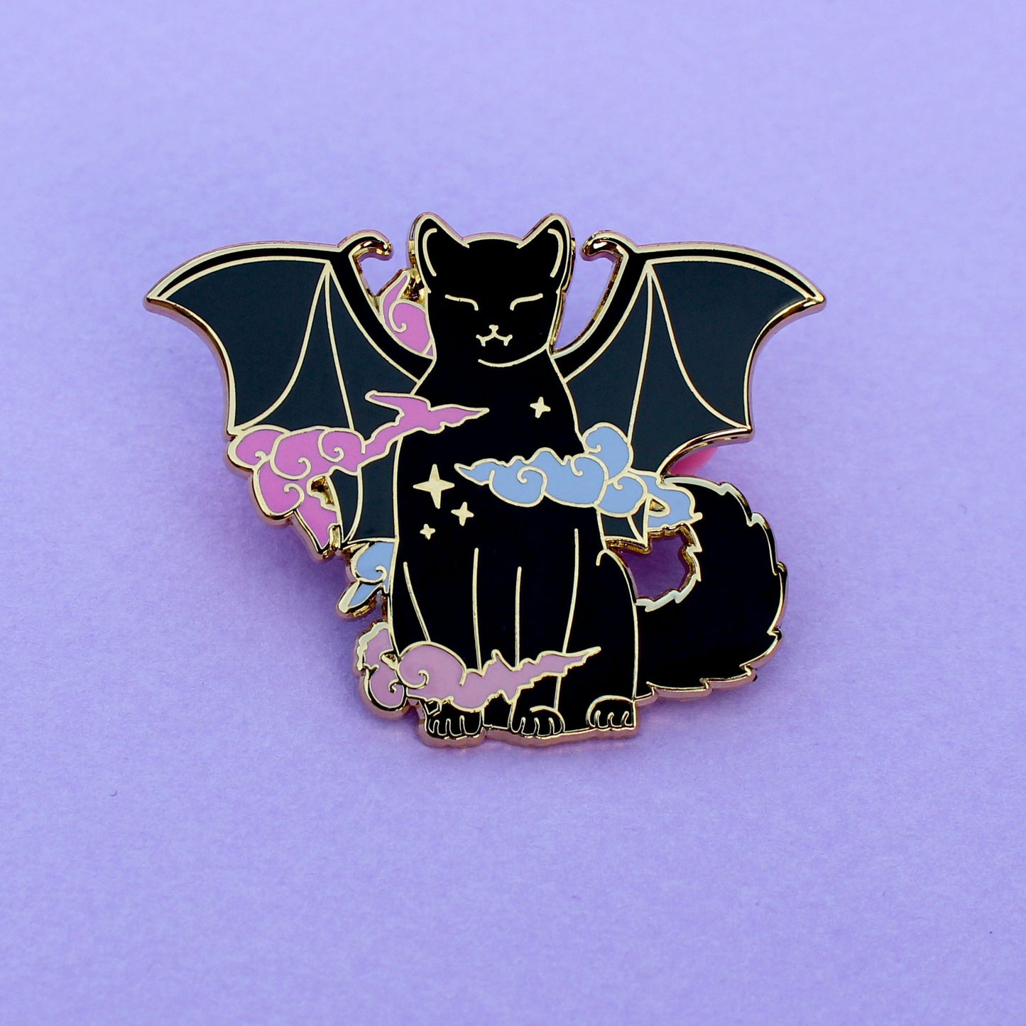 Vampire cat enamel pin - Halloween Collection