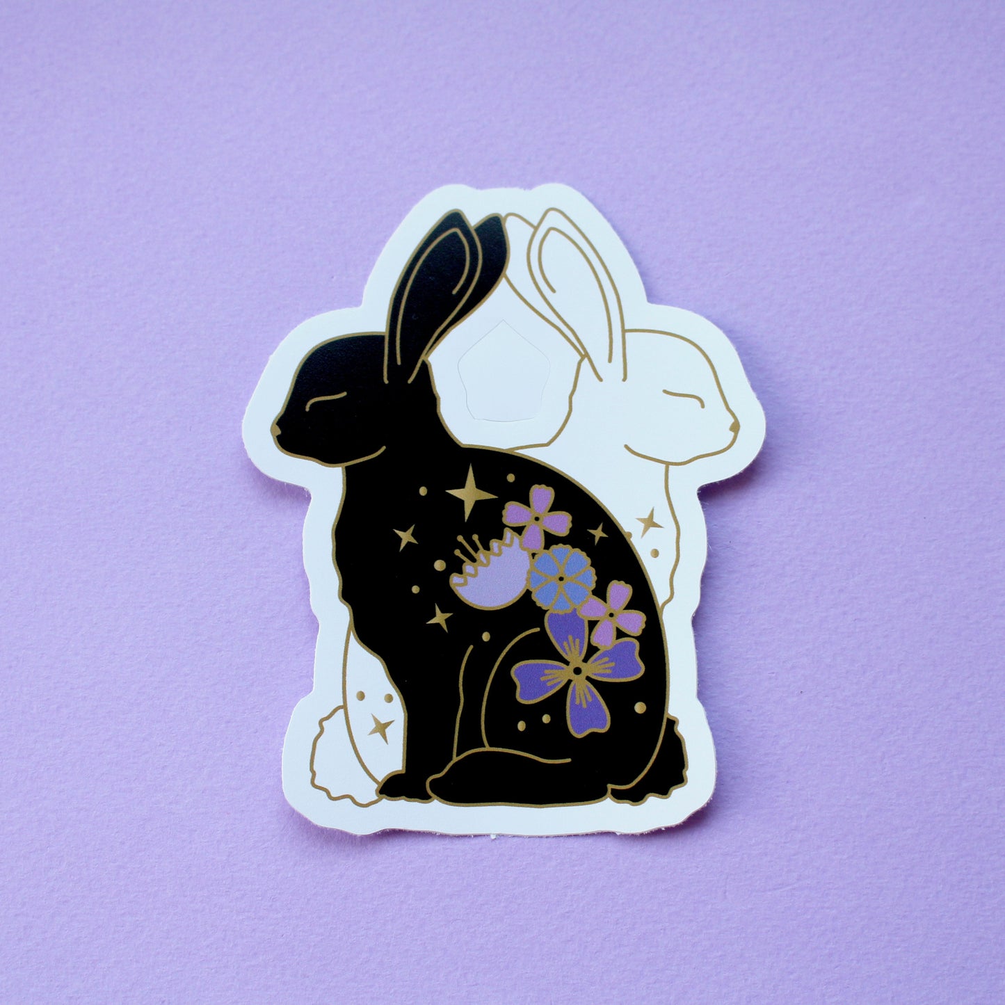 Flower Rabbits Sticker