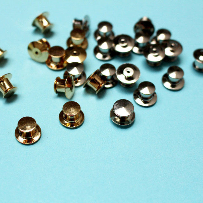 Long Pin Back Locking pin backs – Glitter Punk